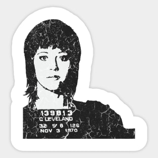 Fonda Mugshot Golden Globes Sticker